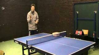 table tennis tipstable tennis serve position of the elbow by receiving over the table [upl. by Earehc]