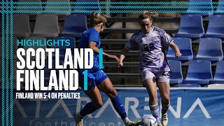 Scotland 11 Finland 45 pen  Pinatar Cup Highlights  SWNT [upl. by Landri573]