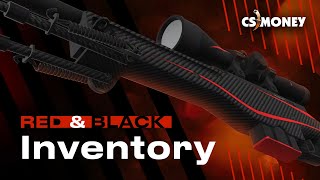 Black amp Red CSGO Inventory 🔥 Best skins for FLEX in CSGO [upl. by Llevra]