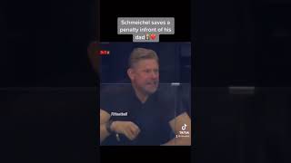 schmeichel Save a penalty infront of his dad 😌😌😌 [upl. by Issor]