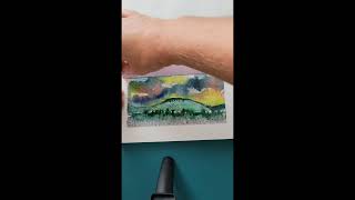 Watercolour of Gaustatoppen Telemark Norway [upl. by Hasile]