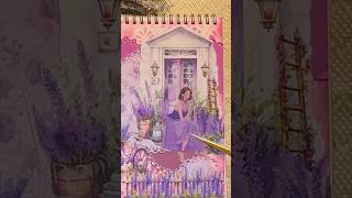 ASMR Scrapbook with me 💜🪻 Make today a fairytale 💫 Happy Friday everyone scrapbooking collage [upl. by Anelrahs]