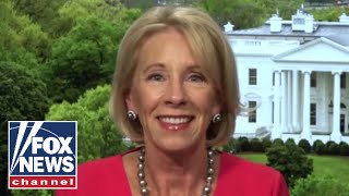 Cavuto grills Betsy DeVos on the administrations push to reopen schools [upl. by Ecnerrot]