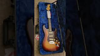 Opening my new Fender Stratocaster 70th Anniversary American Professional II Comet Burst [upl. by Fanechka]