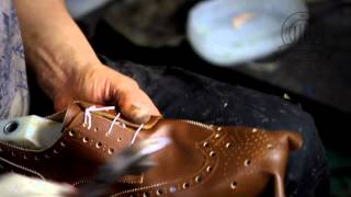 Diamond Walker bespoke shoes  a quick look at our shoemaking process [upl. by Eizdnil524]