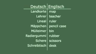 Englisch lernen  Klassenzimmer [upl. by Supat]