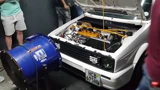 Vw golf 1 with ITB dyno pull Strong af [upl. by Sims]