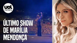 Marília Mendonça fez último show no interior de São Paulo veja apresentação [upl. by Huskamp830]