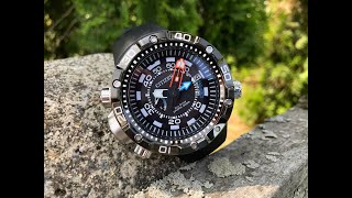 Citizen Promaster Aqualand Depth Meter Review [upl. by Elamor951]