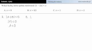 Zadanie 5  trening do matury z matematyki [upl. by Anastatius]