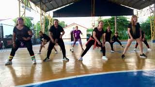 LABIS NA NASAKTAN AKO  Zumba  cooldown  Golden Villas Aero Ladies [upl. by Priscella]