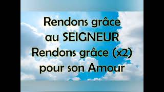 Psaume 117 Rendez grâce au Seigneur il est bon chant catholique [upl. by Burr]