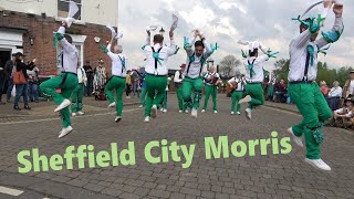 Sheffield City Morris dance quotSpeed the Ploughquot at Upton upon Severn Folk Festival 2024 [upl. by Yhotmit]