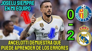 GETAFE 0  2 REAL MADRID JOSELU MATO EL 9 DEL PUEBLO [upl. by Peatroy827]