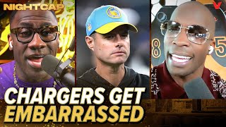 Shannon Sharpe amp Chad Johnson react to Raiders BLASTING Chargers on Thursday night  Nightcap [upl. by Laenej]