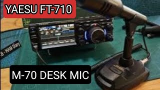 YAESU FT710 amp MD70 Desk Microphone [upl. by Asare]