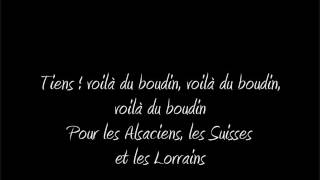 Le Boudin paroles Chant Légion étrangère [upl. by Ainivad]