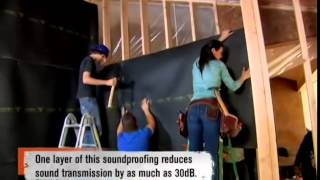 Acoustiblok Soundproofing Material Installed in Home Theater [upl. by Lehcar]