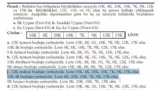 İşletim Sistemleri 10 Bellek Yönetimi 1 [upl. by Clio]