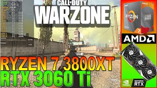 Call of Duty Warzone RTX 3060 Ti Ryzen 7 3800XT 2560x1440P HIGH Settings BenchmarkPerformance Test [upl. by Odranar]