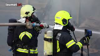 Großbrand auf Bauernhof in Vorchdorf [upl. by Aivatan]