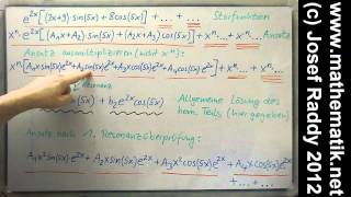 Inhomogene lineare DGL ►Methode der unbestimmten Koeffizienten ►Resonanz ►Tips und Tricks [upl. by Tillinger]