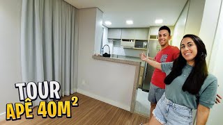 TOUR PELO NOSSO APARTAMENTO  de 40m2 [upl. by Citron]