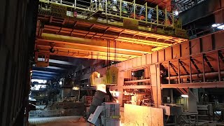 Liquid steel ladle handling crane for ArcelorMittal [upl. by Mann78]