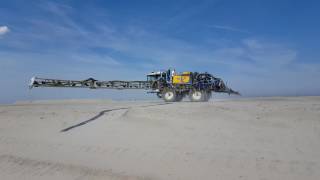 Instrals innovative dust and erosion prevention applied at Flevokust Harbor in Lelystad [upl. by Anomer700]