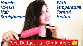 Havells HS4121 Hair Straightener Review I Best Budget Hair Straightener 2021 [upl. by Akemak]