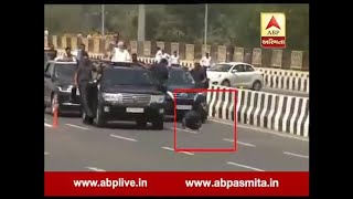 spg officers escorting pm modi on delhi meerut expressway [upl. by Eiryt]