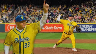 61 Year Old Roger Clemens Pitches for the Savannah Bananas [upl. by Tilney]