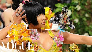 Nicki Minaj Gets Ready for the Met Gala  Last Looks  Vogue [upl. by Jamnis]