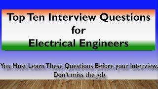 Electrician interview questions and answers Electrical interview basic amp beginners Electrical test [upl. by Annaliese847]