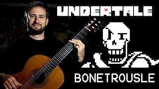 Undertale Guitar Cover  BONETROUSLE Papyrus Theme  Sam Griffin [upl. by Mallorie]