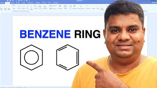 How To Draw Benzene Ring In MS Word [upl. by Imogen671]