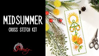 Midsummer Counted Cross Stitch Bookmark Kit bookmark countedcrossstitch embroidery Midsummer [upl. by Agem]