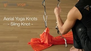 How to Tie Aerial Yoga Hammock Knots  Part 3 Sling Knot [upl. by Hayn]