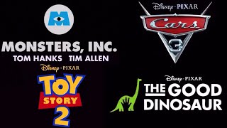 All the Logos from Pixar Animation Studios Trailers 19952023 [upl. by Erialb]