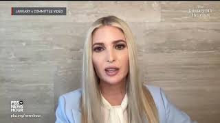 WATCH Barr Ivanka Trump say they knew there was no voter fraud in 2020 election [upl. by Adnohsal612]