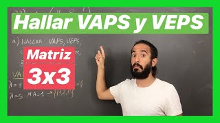 👉 AUTOVALORES y AUTOVECTORES  Matriz 3x3  73 a  113 [upl. by Ynetruoc]