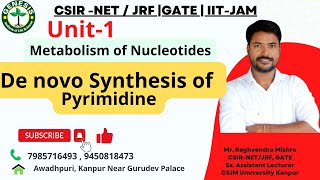 De Novo Synthesis of Pyrimidine  Degradation of Purine and Pyrimidine  L23 [upl. by Retsim822]