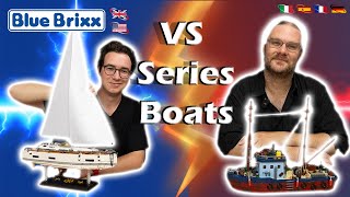 Modern Sailing Yacht vs Old Fishing Boat  BlueBrixx Versus Series Ep 2  Alternative Brick Boats [upl. by Yekram]