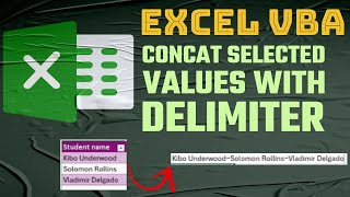 VBA  Concatenate selectedvisible values by custom delimiter amp copy to clipboard [upl. by Aplihs]