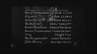 Frankenstein 1931 End Credits TCM 2023 [upl. by Romola]