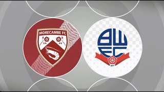 Morecambe v Bolton Wanderers highlights [upl. by Derr]