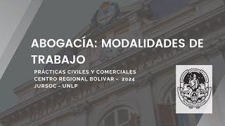 Modalidades de trabajo de abogados y abogadas [upl. by Cedar]