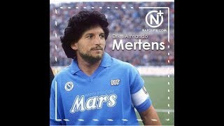 Mertens vs Maradona EUROGOL PALLONETTO SPETTACOLARE DA FUORI AREA LAZIO  NAPOLI 14 [upl. by Joachima]