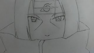 Como Desenhar Itachi Uchiha Tutorial Passo a Passo [upl. by Cornish]