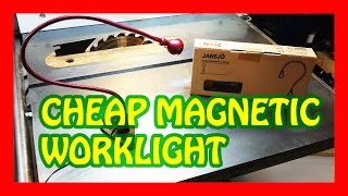 Cheap Worklight  DIY magnetic worklight IKEA Jansjö Hack [upl. by Acinna]